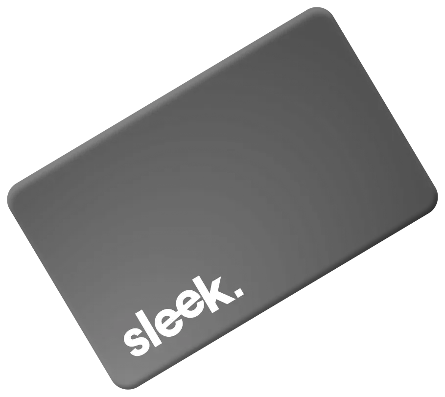 Sleek Tapping Card